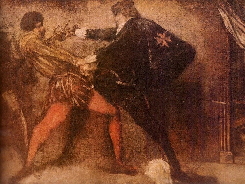 1829-Achille Emperaire - Il duello